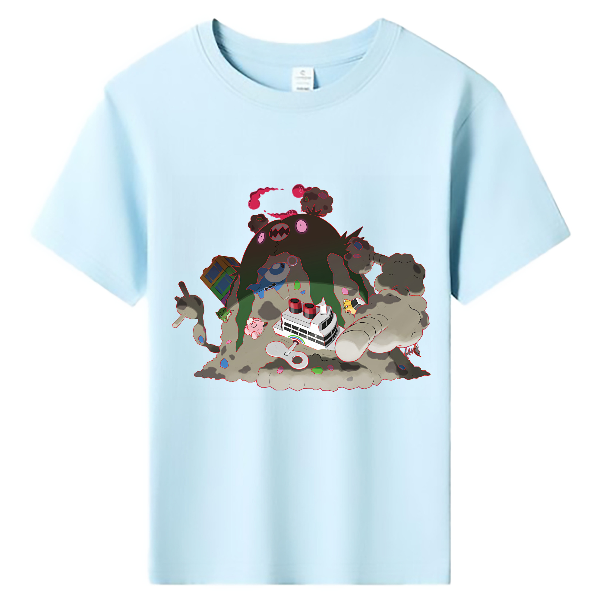 （画像用） ポケットモンスター Pokémon 綿100％キッズTシャツ（フロントプリント）